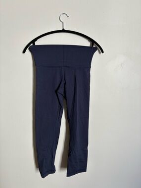 Lululemon Navy High-Waist Stretch Leggings